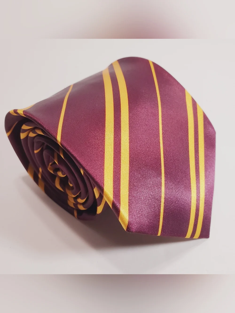 Harry Potter Purple & Gold Stripe Pattern Boy's Neck Tie Gryffindor